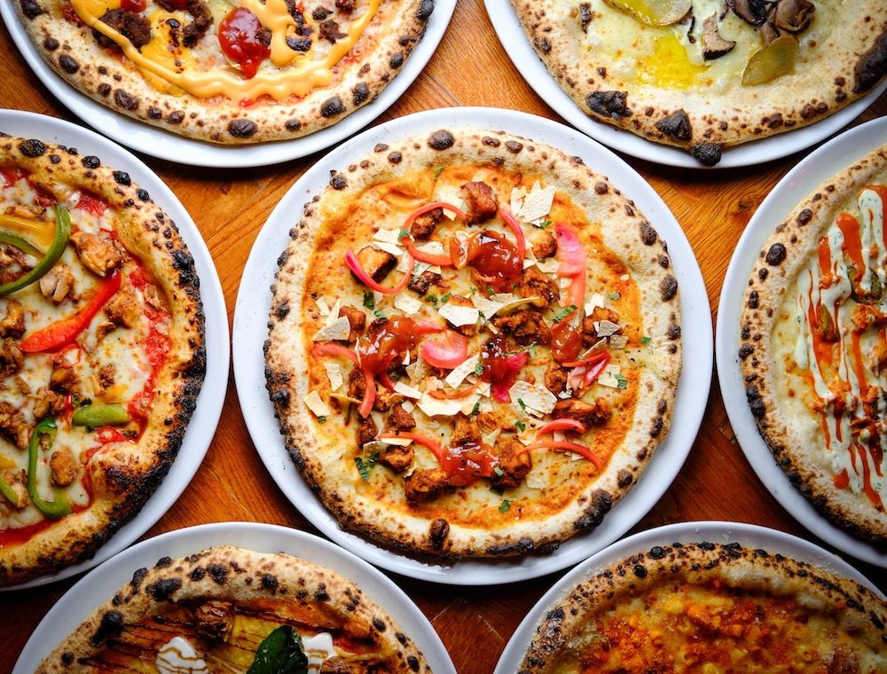 photo of pizzas