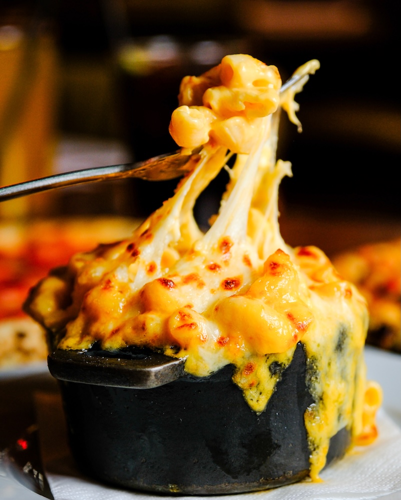 photo of a mini macaroni cheese side dish